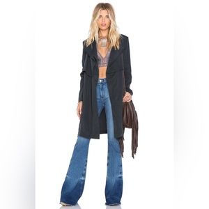 NWT Bardot Draper Trench in Charcoal/Black Size 10 US/L